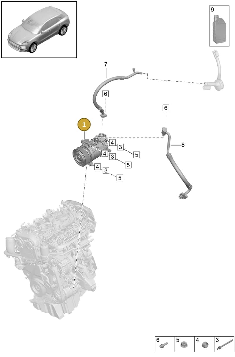 PAB816803CX — Porsche Macan (2018-2022) diagram p52814200, position 1