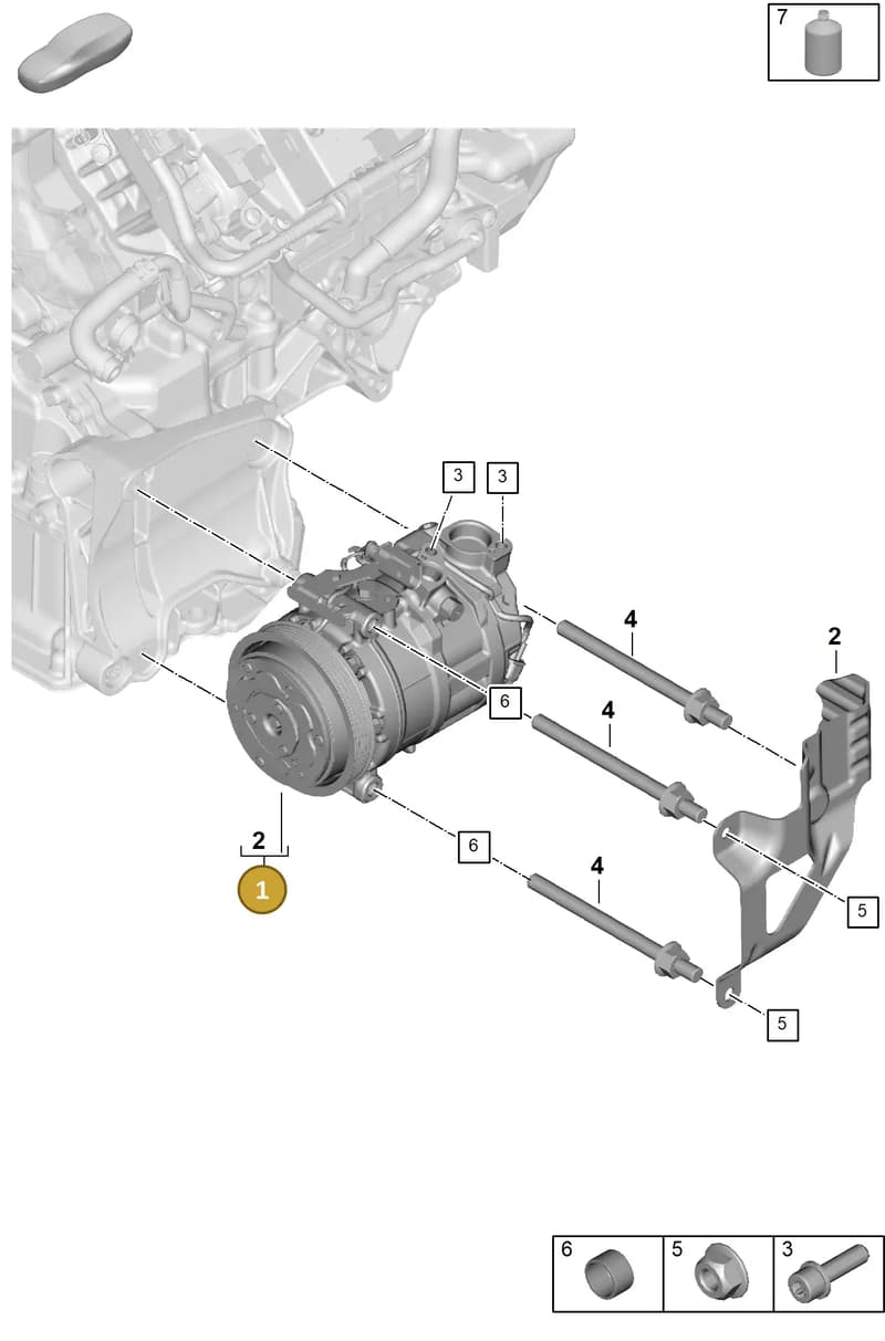 PAB816803X — Porsche Panamera (2023-2025) diagram p62814110, position 1