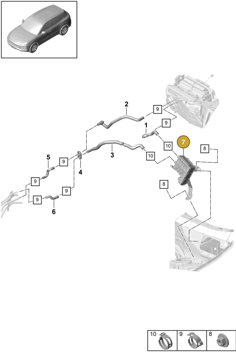PAB819013C — Porsche Cayenne (2017-2023) diagram p51815001, position 7