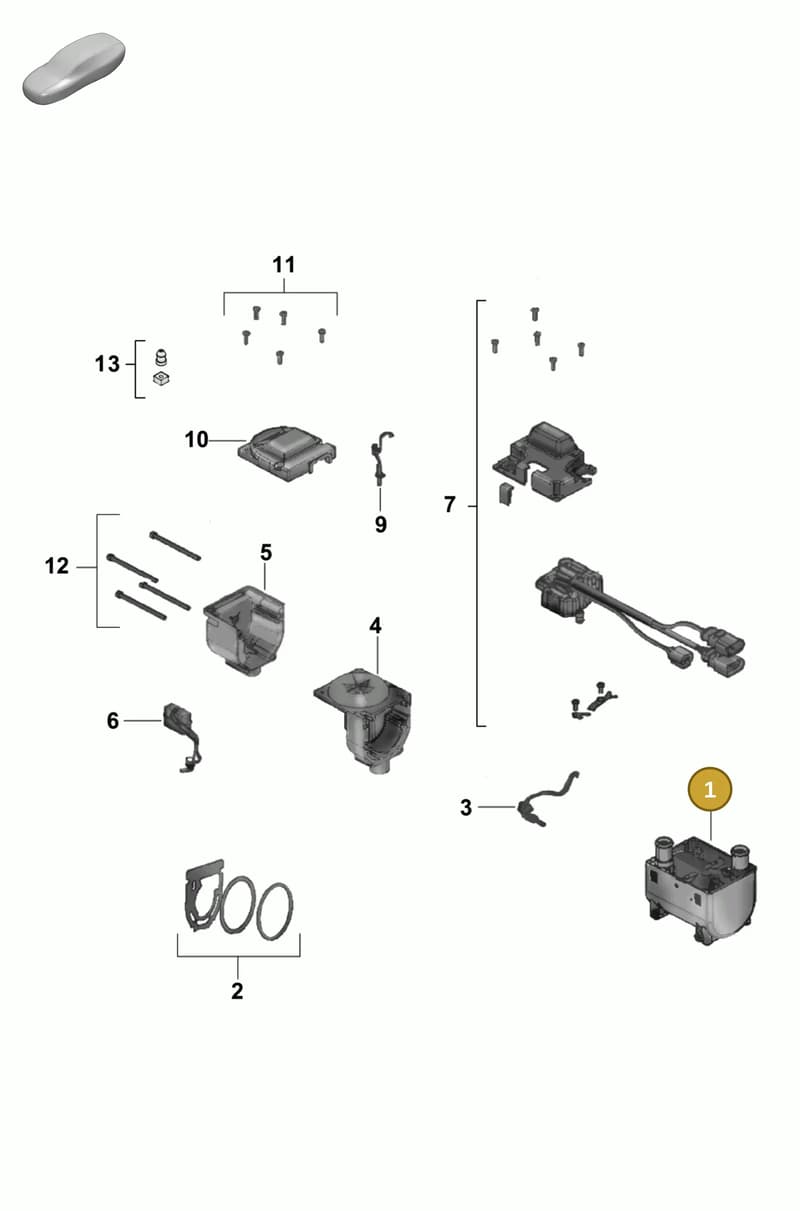 PAB819061 — Porsche Cayenne Coupe (2023-2023) diagram p58813550, position 1