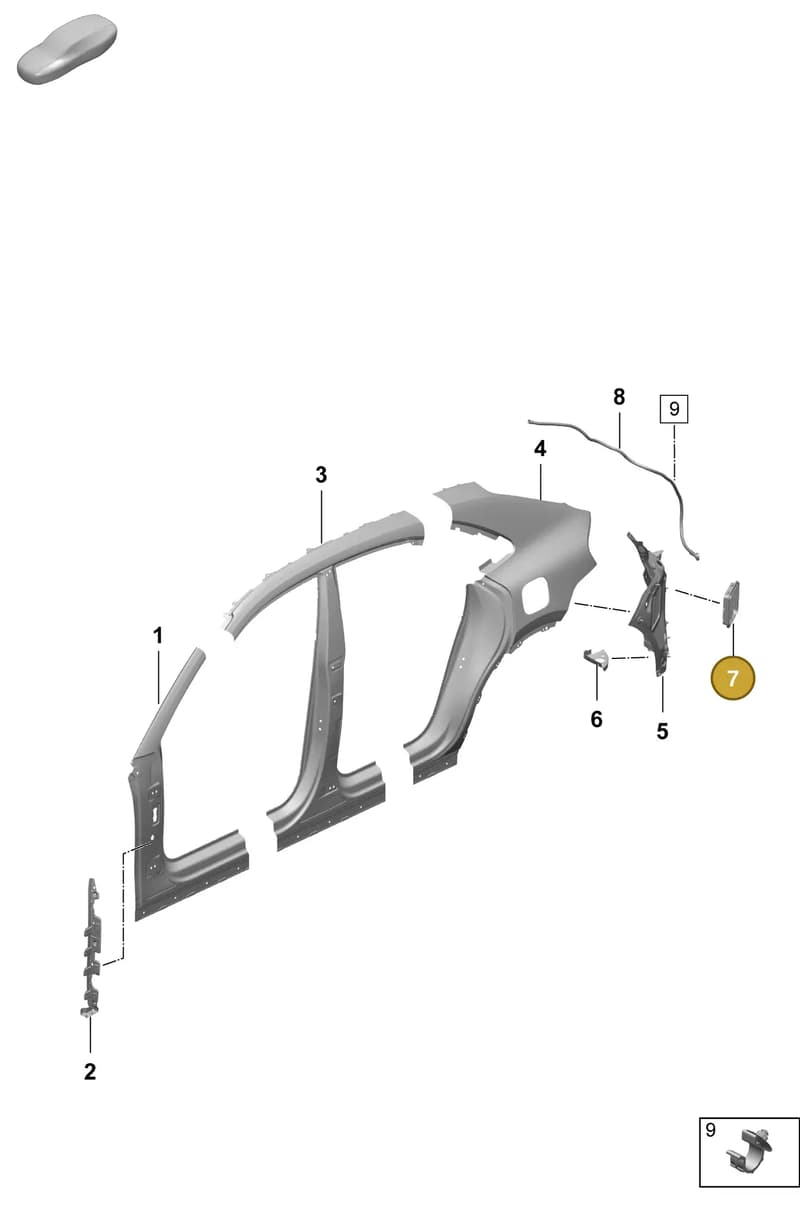 PAB819181B — Porsche Macan (2024-2024) diagram p61801550, position 7