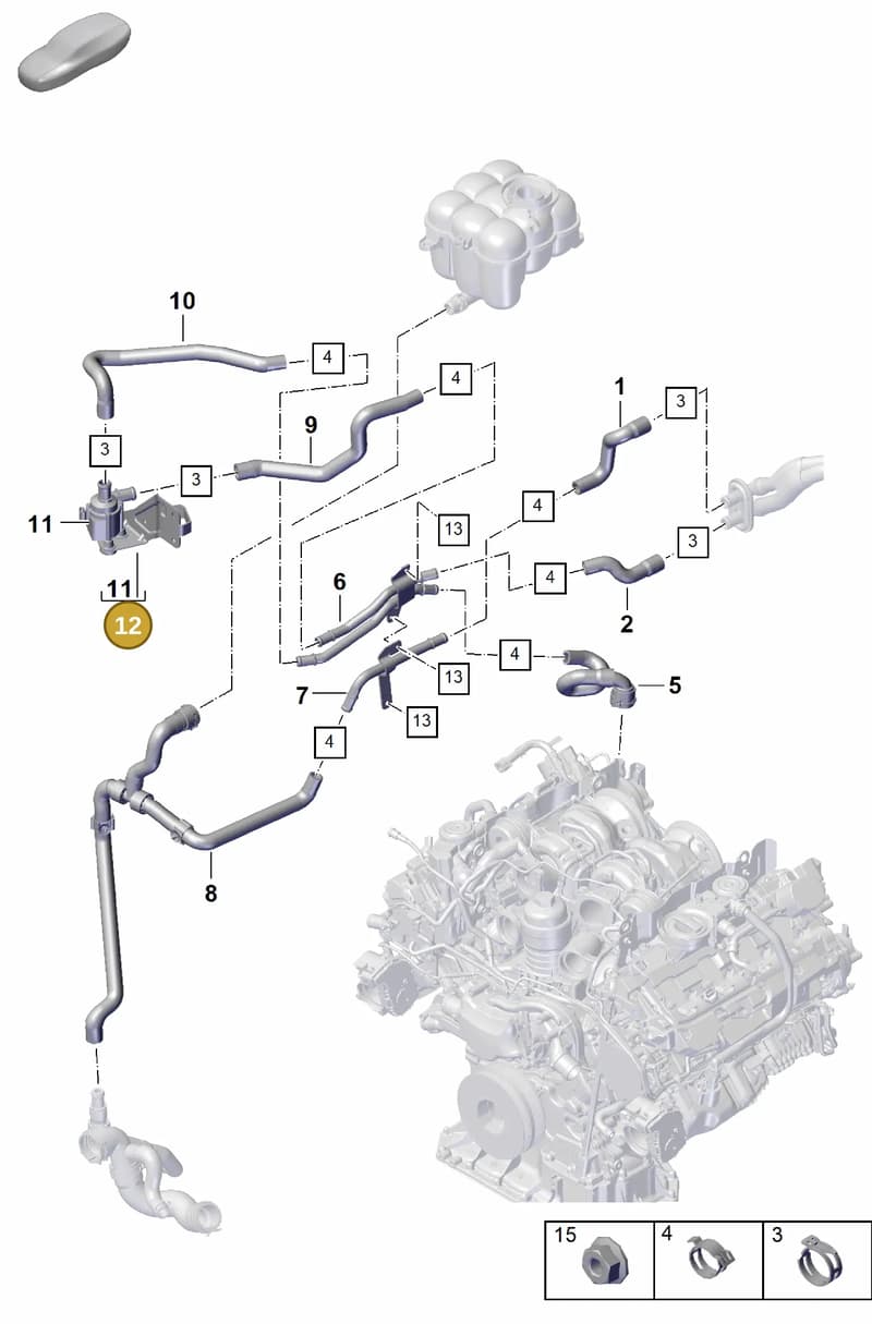 PAB819267 — Porsche Cayenne Coupe (2023-2023) diagram p60813200, position 12