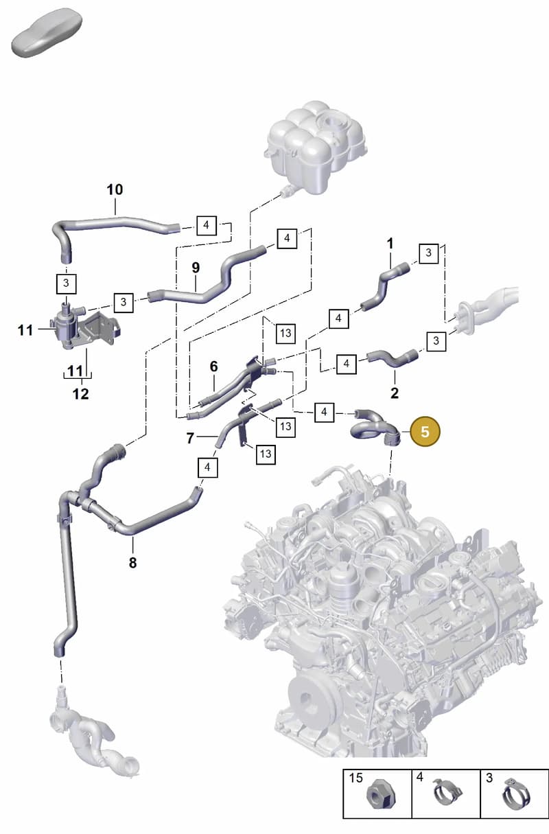 PAB819332 — Porsche Cayenne Coupe (2023-2023) diagram p60813200, position 5