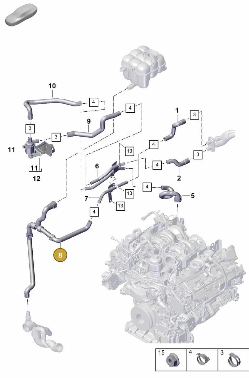 PAB81933700 — Porsche Cayenne Coupe (2023-2023) diagram p60813200, position 8