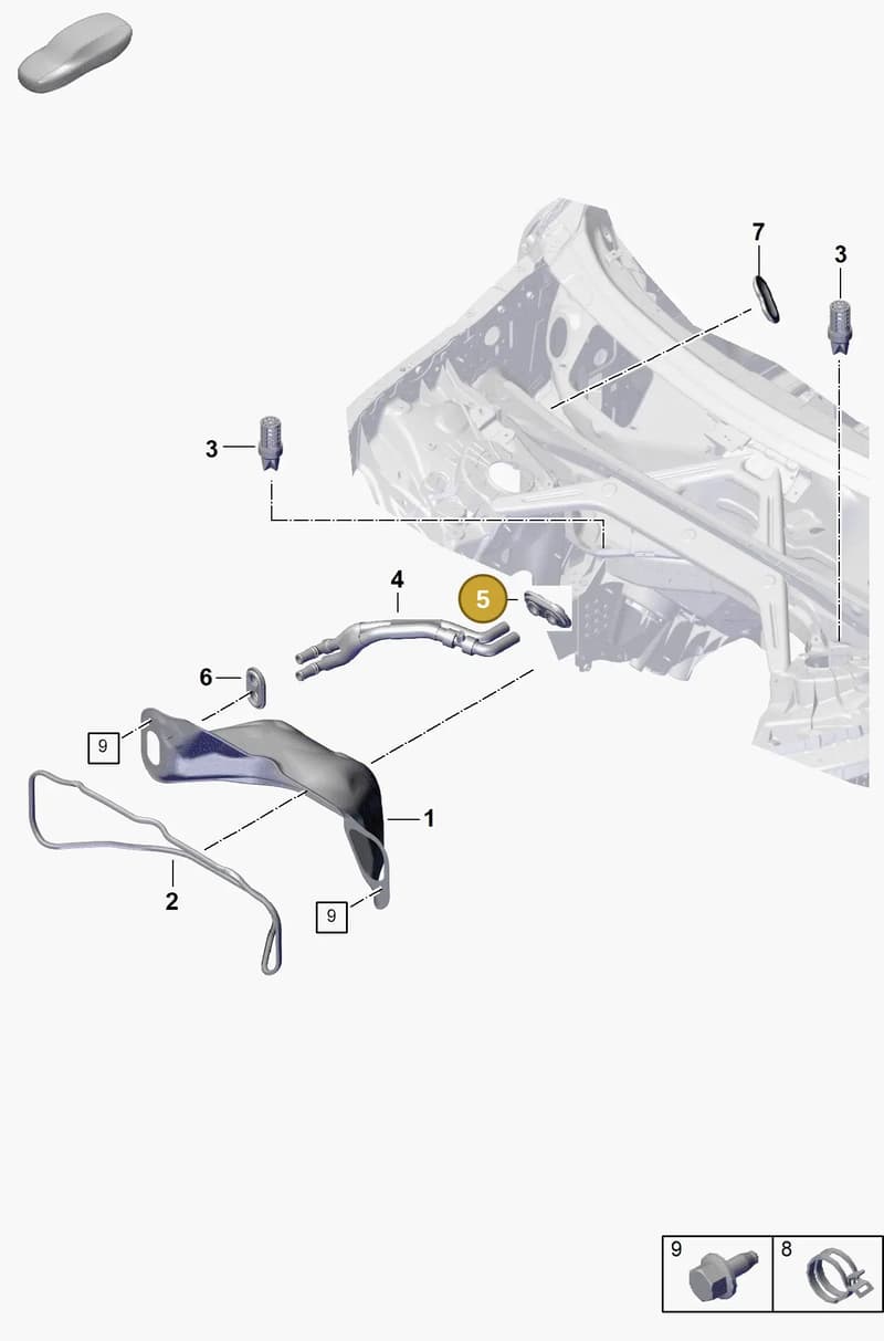 PAB81934510 — Porsche Cayenne Coupe (2023-2023) diagram p60813000, position 5
