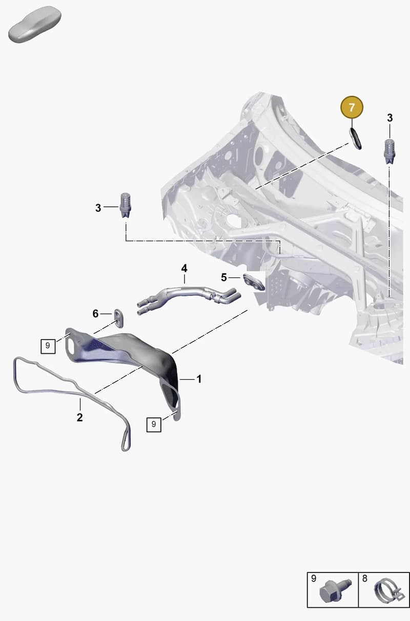 PAB81934520 — Porsche Cayenne Coupe (2023-2023) diagram p60813000, position 7