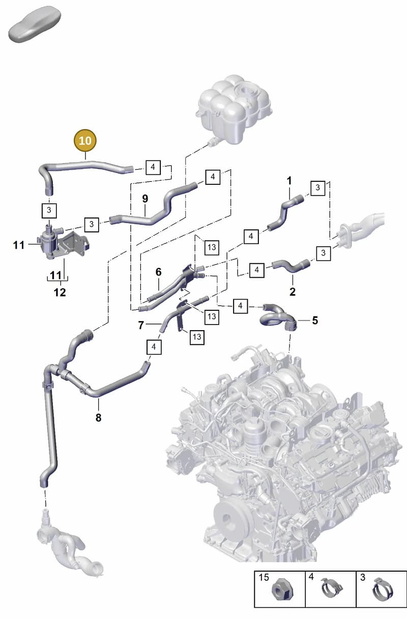 PAB81937400 — Porsche Cayenne Coupe (2023-2023) diagram p60813200, position 10