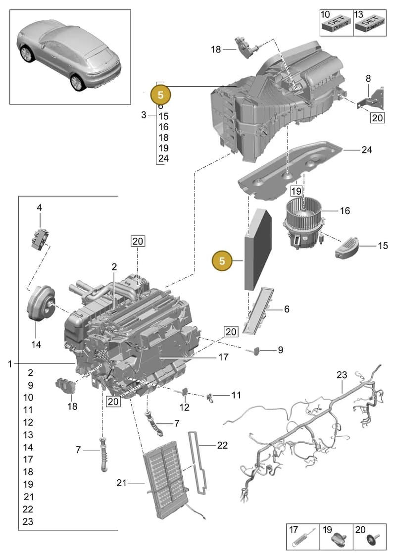 PAB81943920 — Porsche Macan (2018-2022) diagram p52814000, position 5
