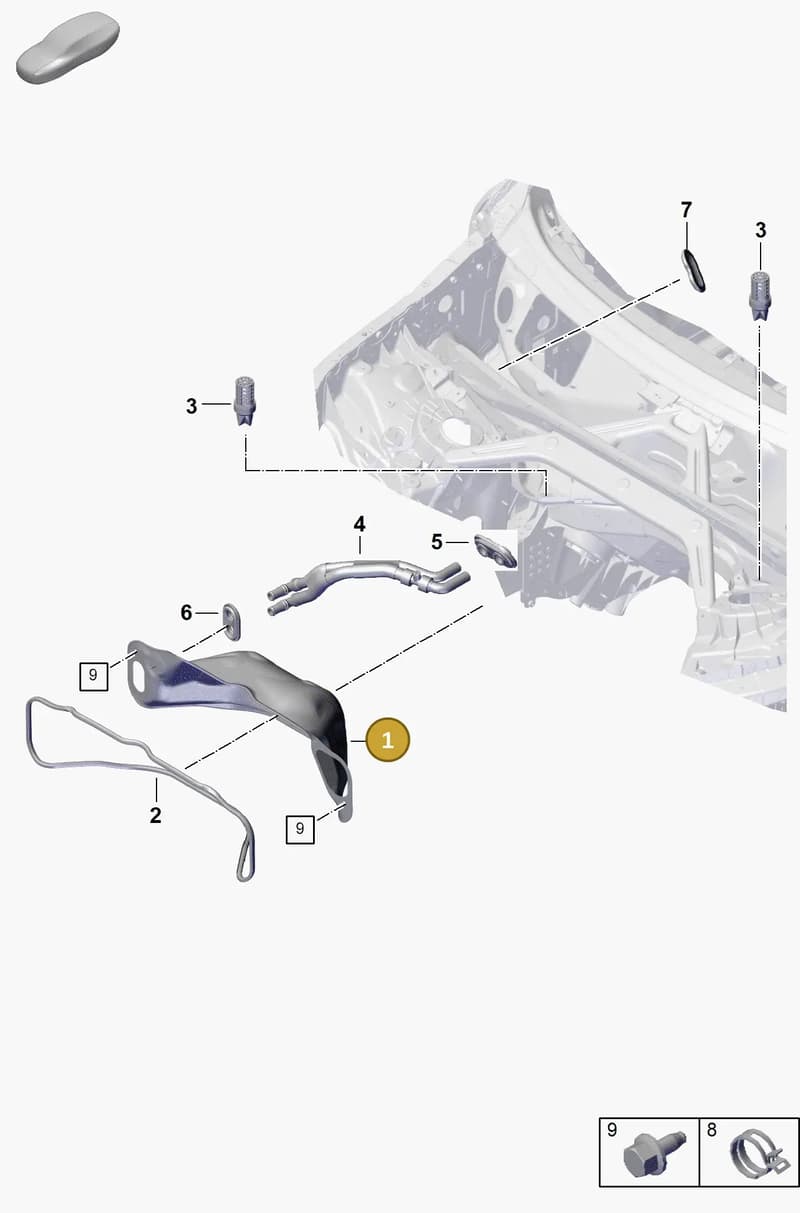 PAB81952300 — Porsche Cayenne Coupe (2023-2023) diagram p60813000, position 1