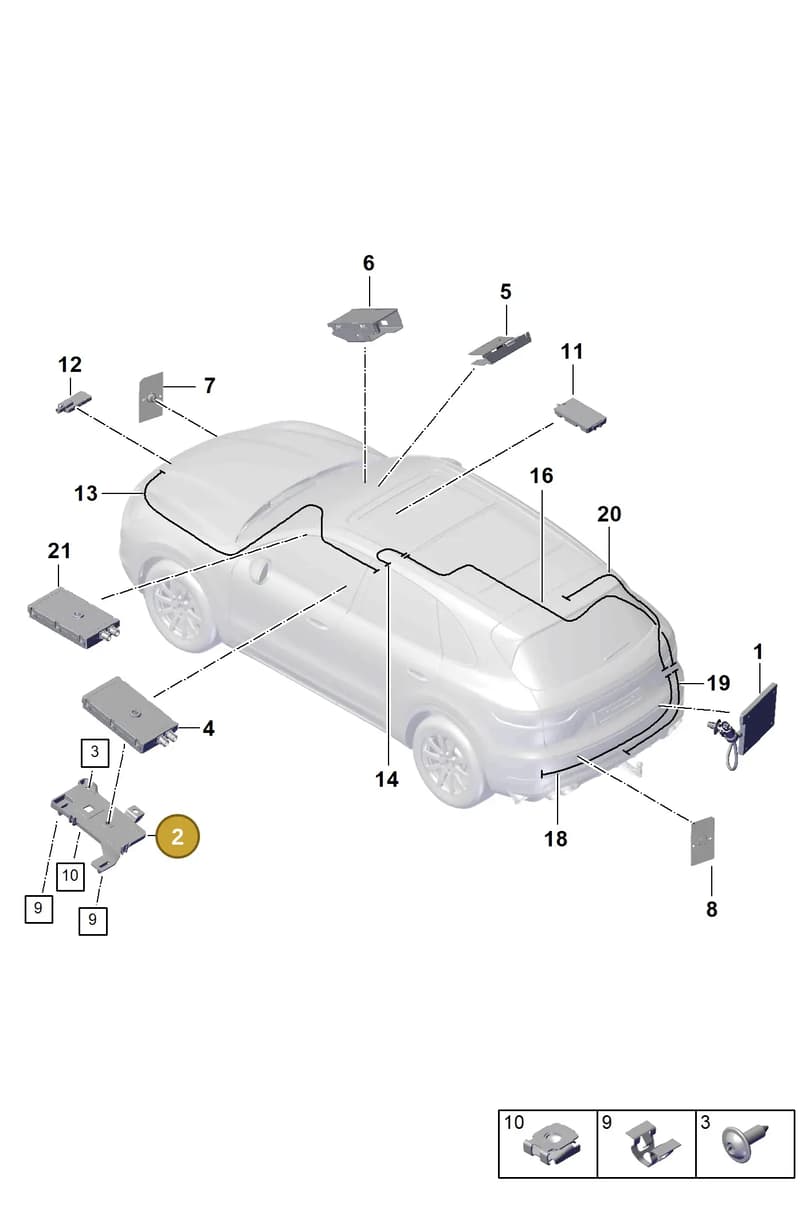 PAB81953200 — Porsche Cayenne (2017-2023) diagram p51000001, position 2