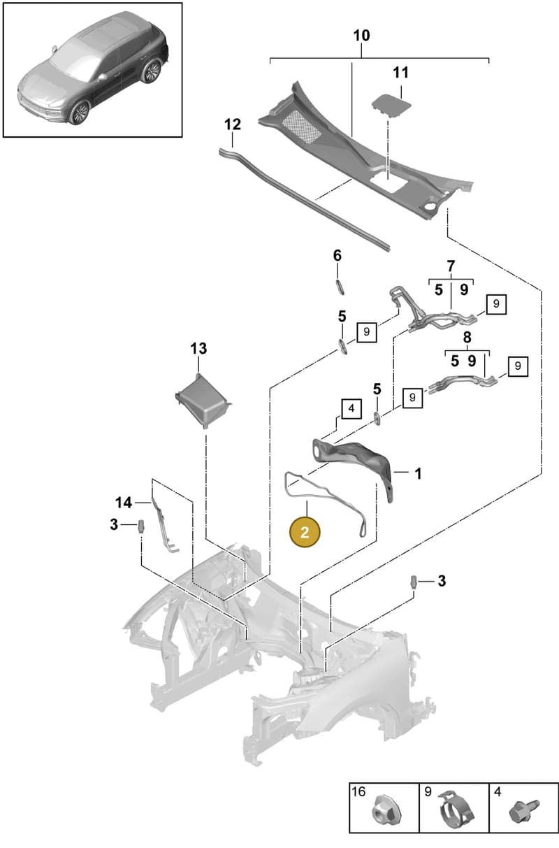PAB81953200 — Porsche Cayenne (2017-2023) diagram p51813000, position 2