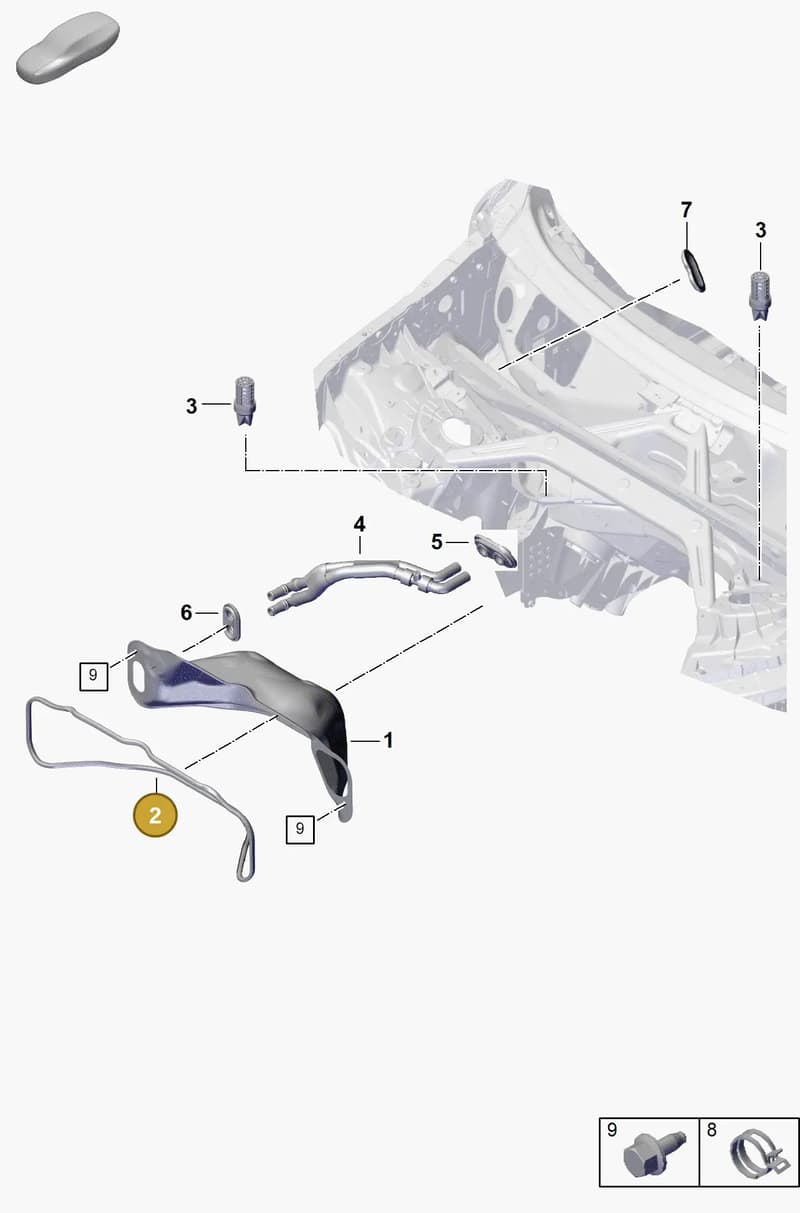 PAB81953200 — Porsche Cayenne Coupe (2023-2023) diagram p60813000, position 2