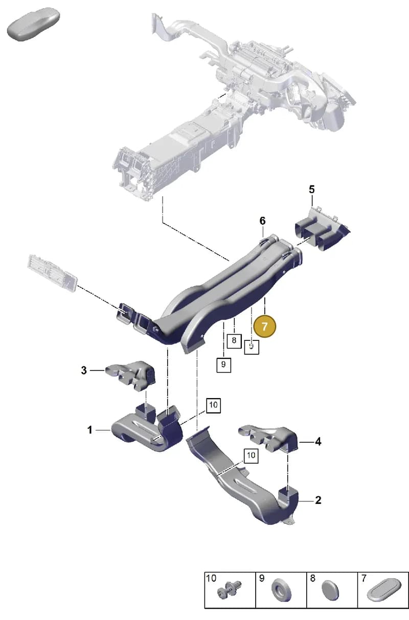 PAB81959800 — Porsche Cayenne Coupe (2023-2023) diagram p60814200, position 7