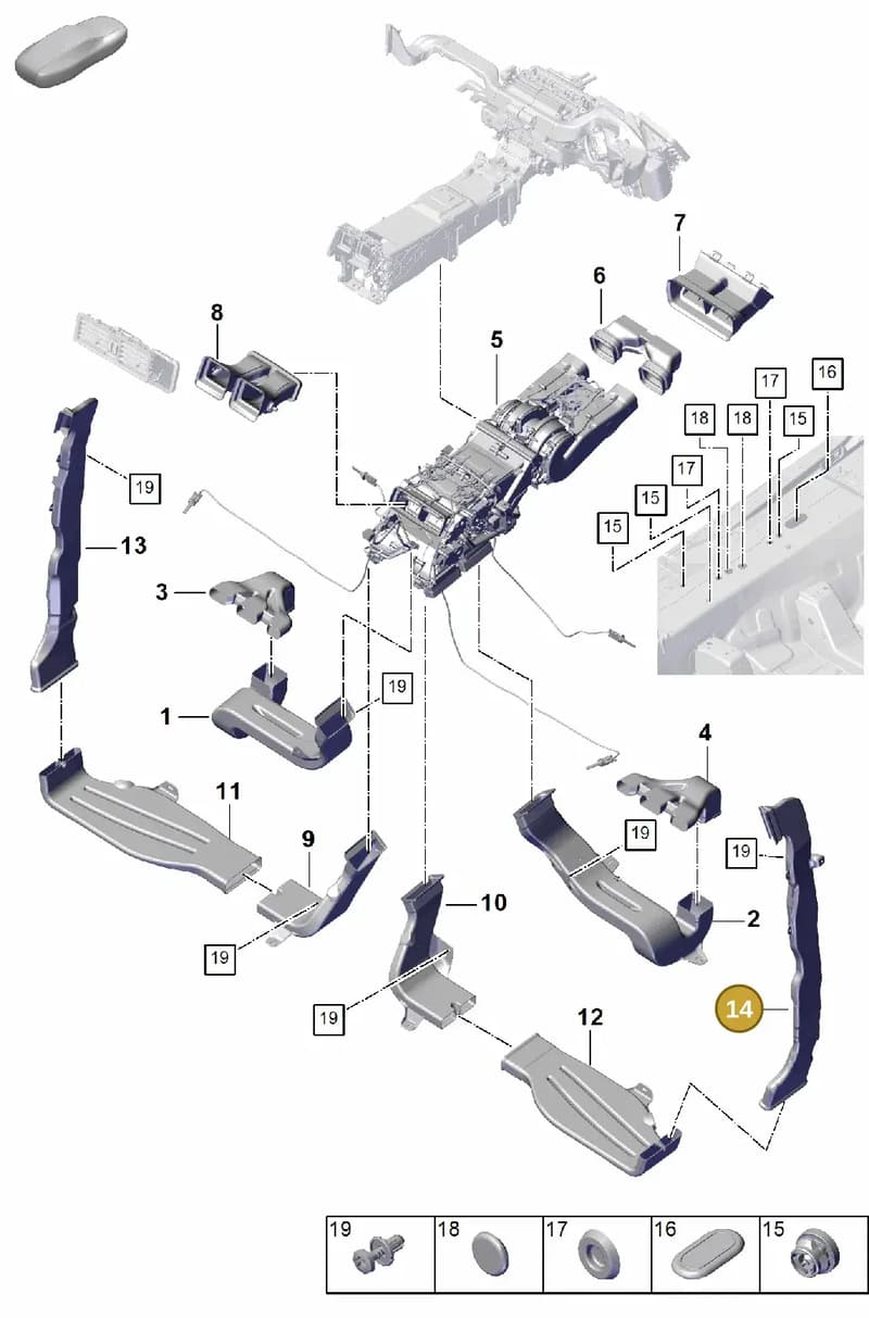 PAB81972600 — Porsche Cayenne Coupe (2023-2023) diagram p60814260, position 14