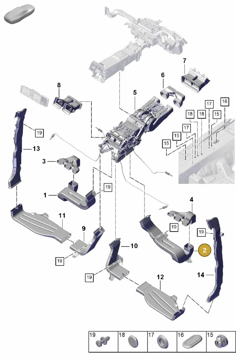 PAB819804A — Porsche Cayenne Coupe (2023-2023) diagram p60814260, position 2