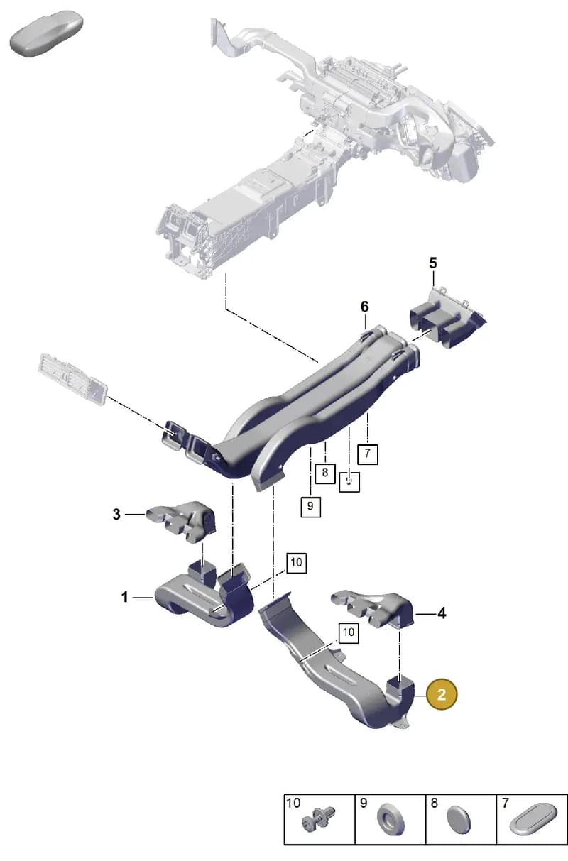 PAB819804A — Porsche Cayenne Coupe (2023-2023) diagram p60814200, position 2