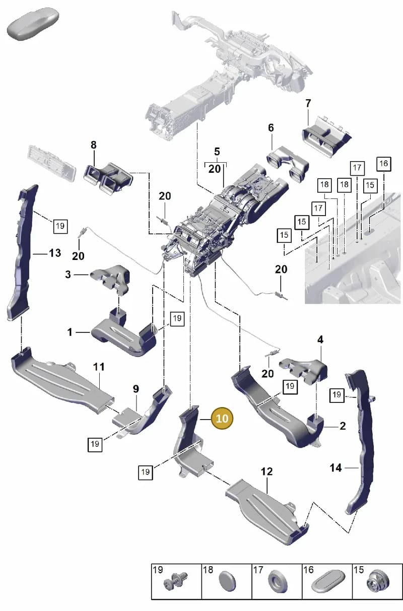 PAB819806 — Porsche Cayenne Coupe (2023-2023) diagram p60814250, position 10