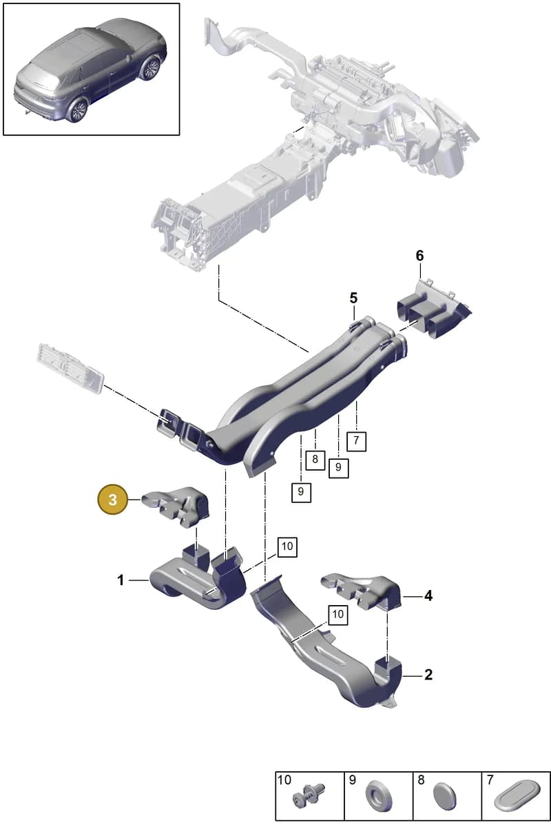 PAB81982100 — Porsche Cayenne (2017-2023) diagram p51814010, position 3