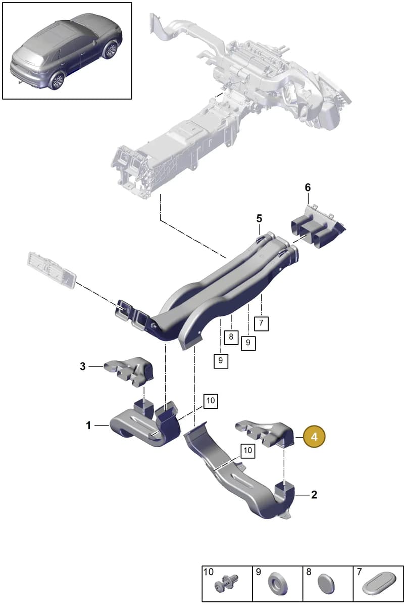 PAB81982200 — Porsche Cayenne (2017-2023) diagram p51814010, position 4