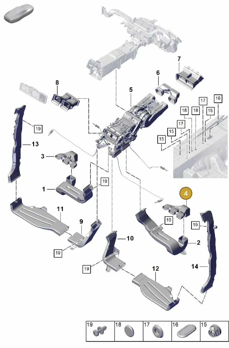 PAB81982200 — Porsche Cayenne Coupe (2023-2023) diagram p60814260, position 4