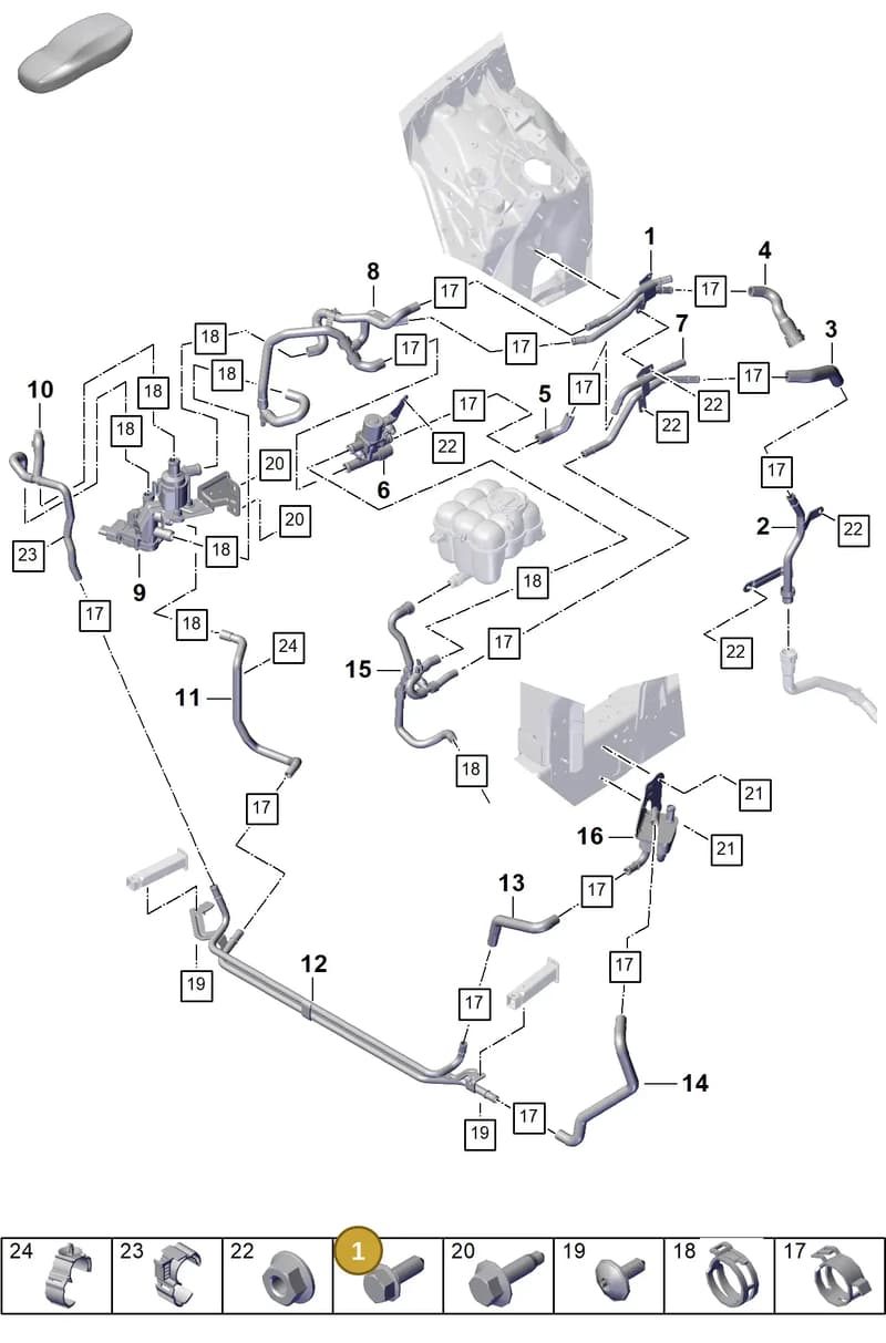 PAB819857 — Porsche Cayenne Coupe (2023-2023) diagram p60815320, position 1