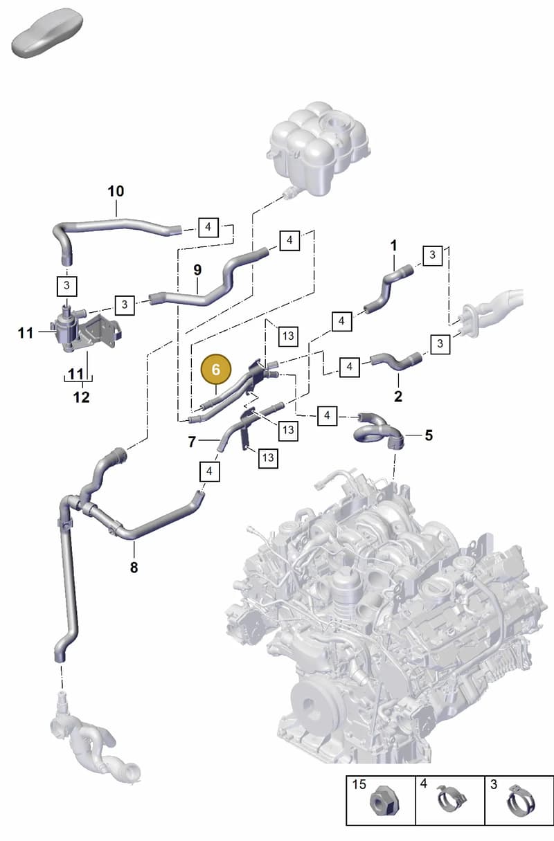 PAB819857 — Porsche Cayenne Coupe (2023-2023) diagram p60813200, position 6