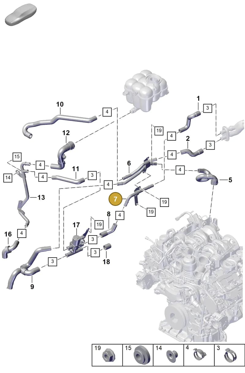 PAB819927 — Porsche Cayenne Coupe (2023-2023) diagram p60813250, position 7