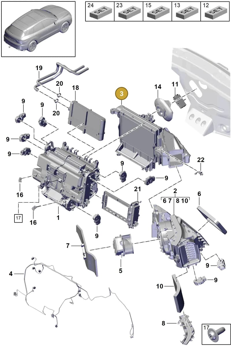 PAB820023 — Porsche Cayenne (2017-2023) diagram p51814000, position 3