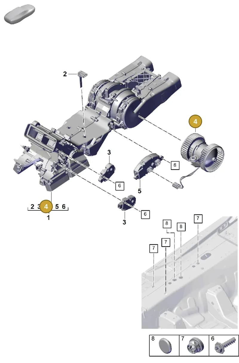 PAB820024 — Porsche Cayenne Coupe (2023-2023) diagram p60814280, position 4
