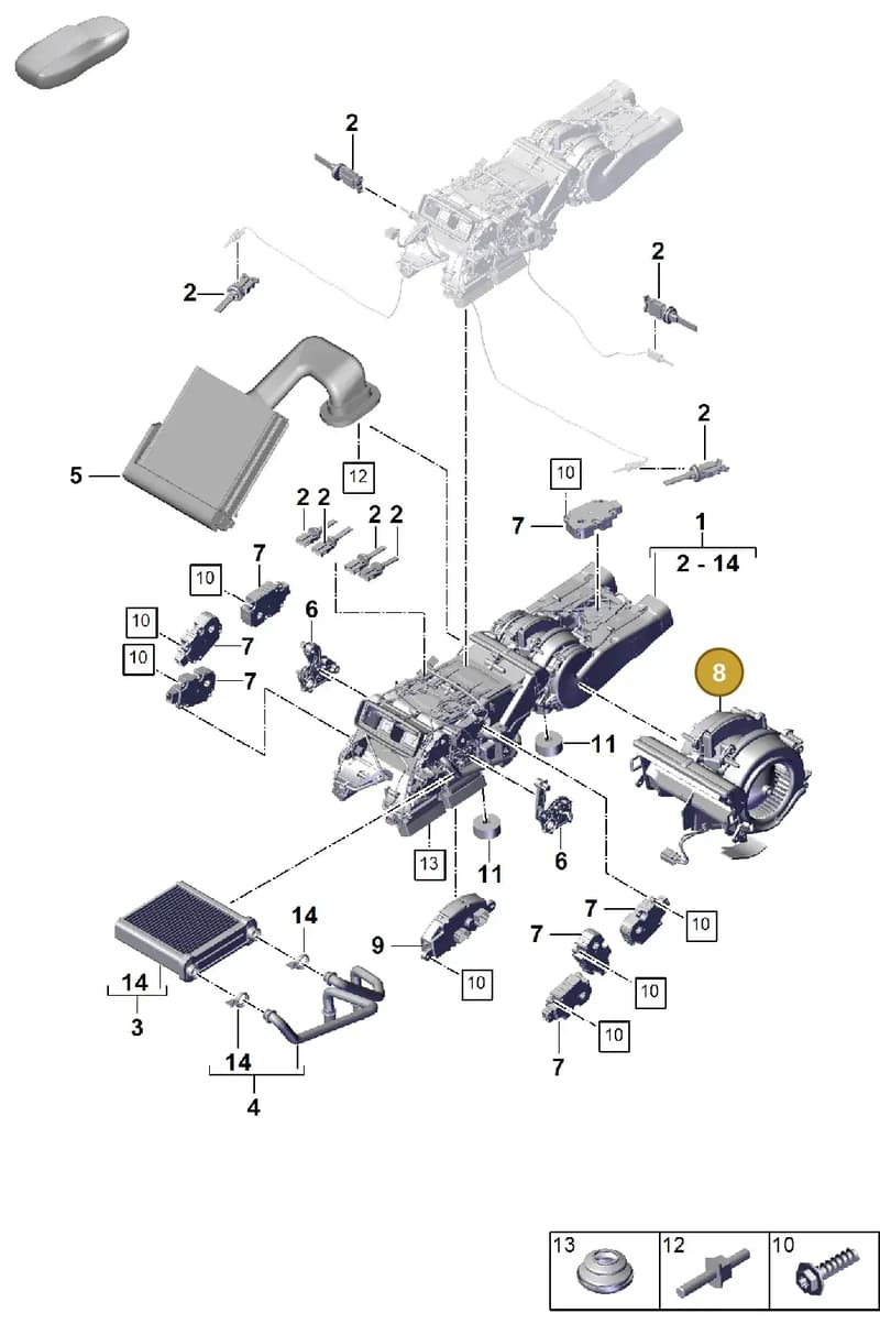 PAB820024 — Porsche Cayenne Coupe (2023-2023) diagram p60814270, position 8