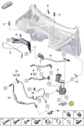 PAB82019560 Porsche Bracket for Heat Exchanger