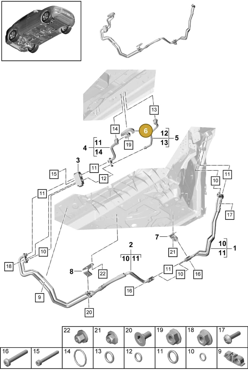 PAB82025100 — Porsche Cayenne (2017-2023) diagram p51814090, position 6