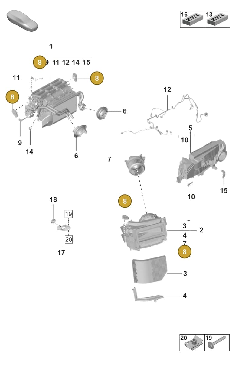 PAB82051101 — Porsche Taycan Sport Turismo (2023-2025) diagram p56814000, position 8