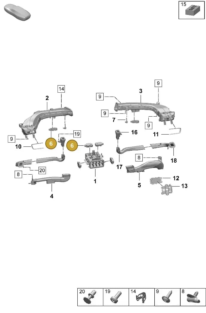 PAB82051101 — Porsche Taycan Sport Turismo (2023-2025) diagram p64813110, position 6