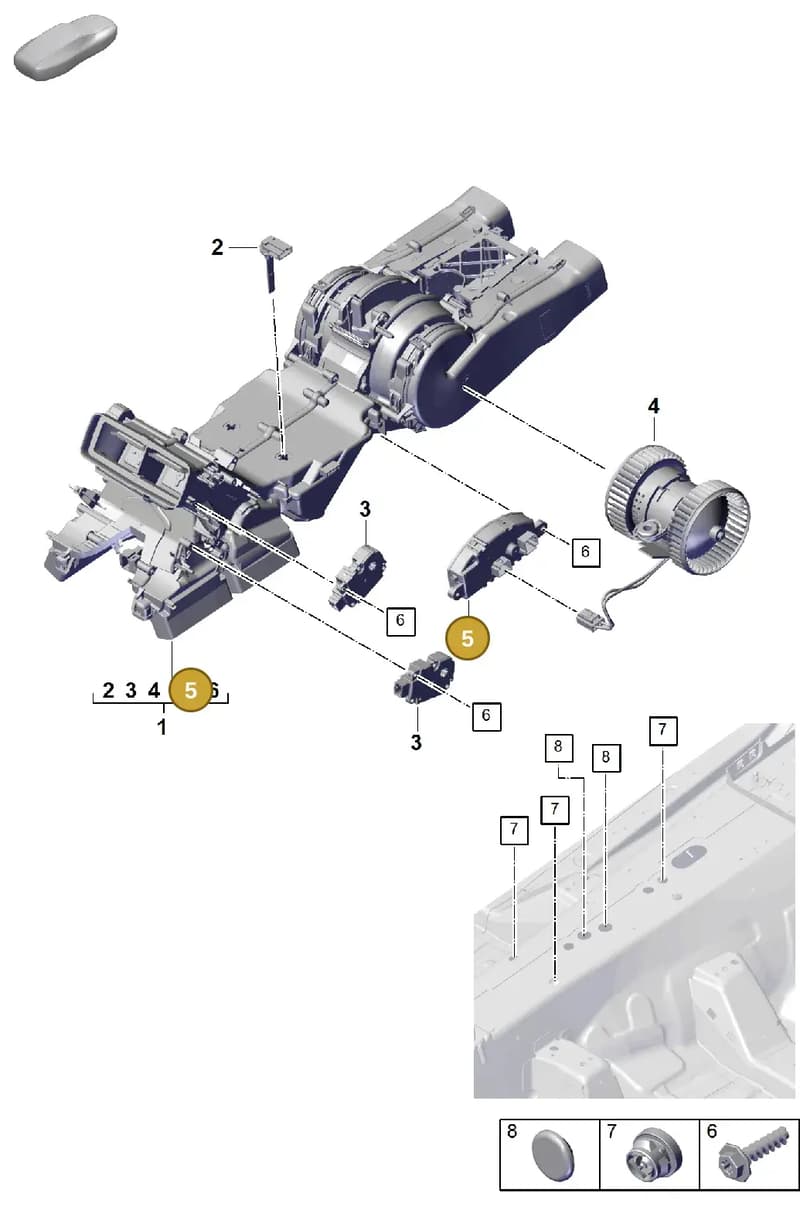 PAB820521A — Porsche Cayenne Coupe (2023-2023) diagram p60814280, position 5