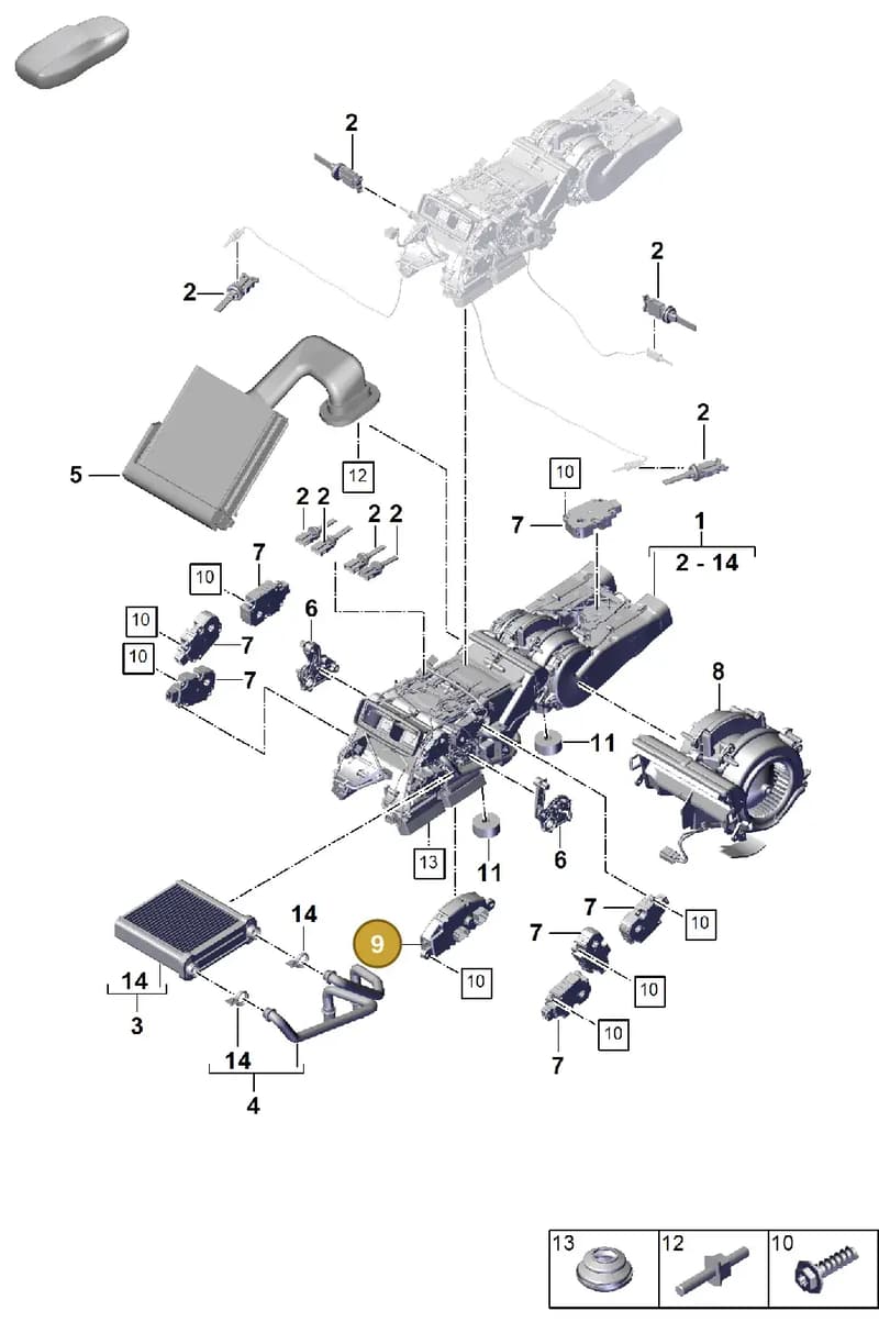 PAB820521A — Porsche Cayenne Coupe (2023-2023) diagram p60814270, position 9
