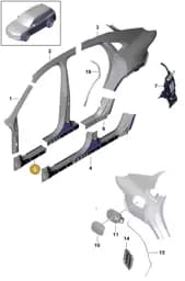 PAB825205 Porsche Underbody Protection