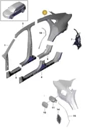 PAB825235A Porsche Underbody Protection