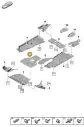 PAB825236C Porsche Underbody Trim