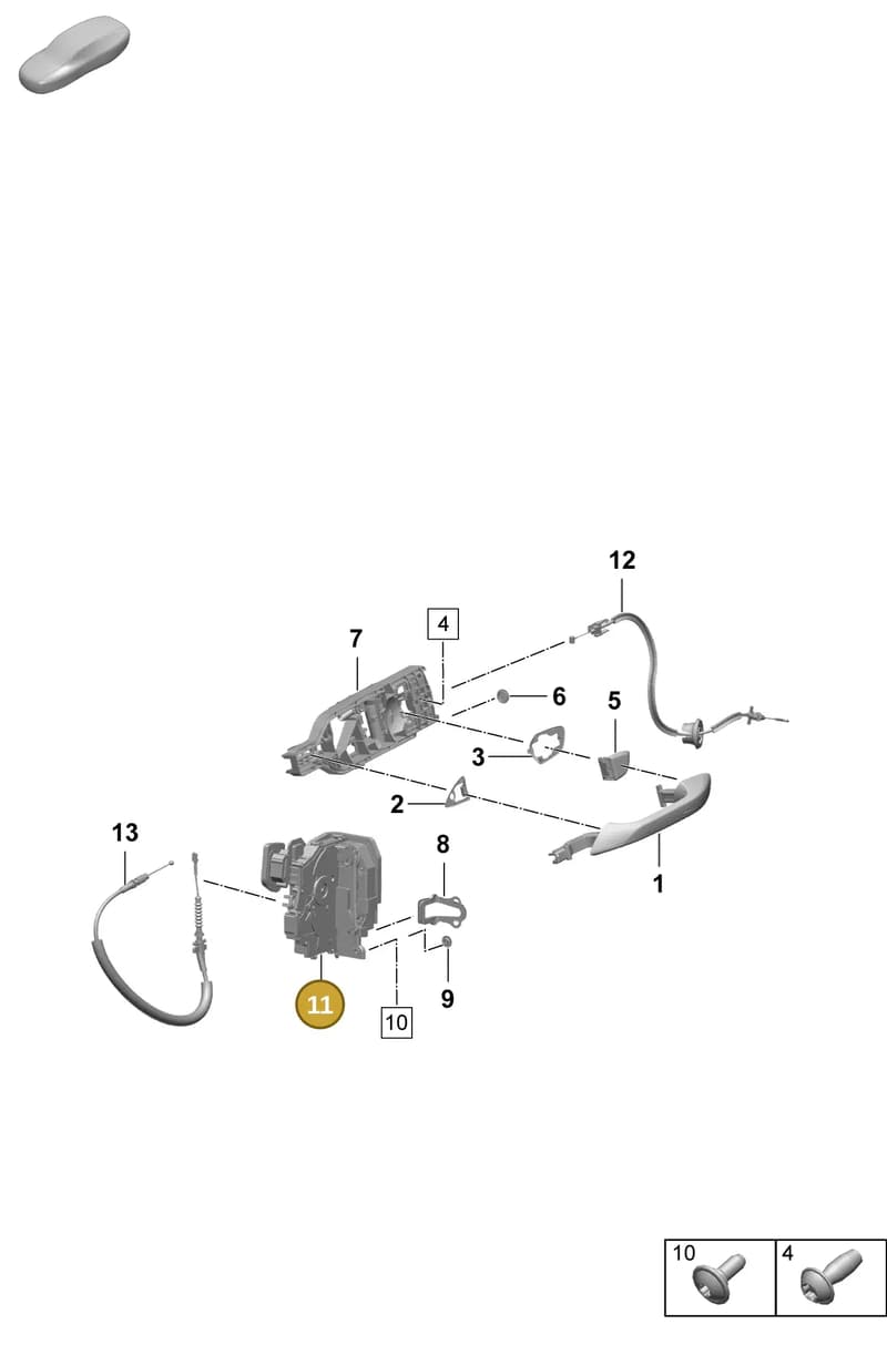 PAB837016A — Porsche Macan (2024-2024) diagram p61804200, position 11