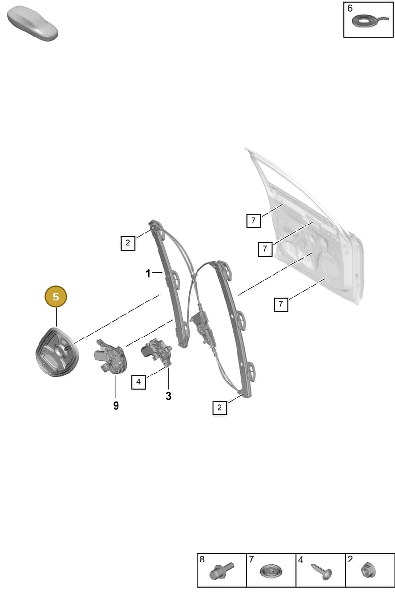 PAB837915 — Porsche Cayenne Coupe (2023-2023) diagram p60804350, position 5
