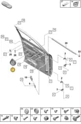 PAB837915 Porsche Cover for Door