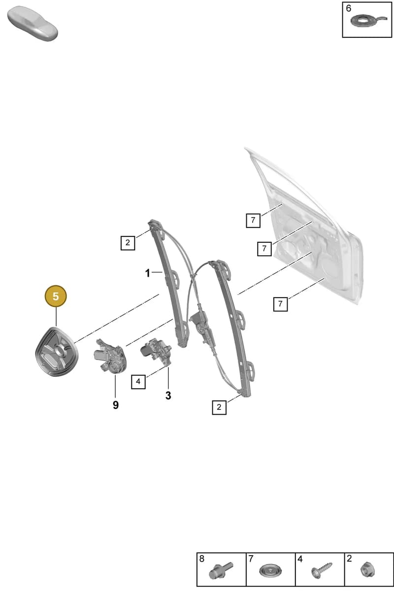 PAB837916 — Porsche Cayenne Coupe (2023-2023) diagram p60804300, position 5