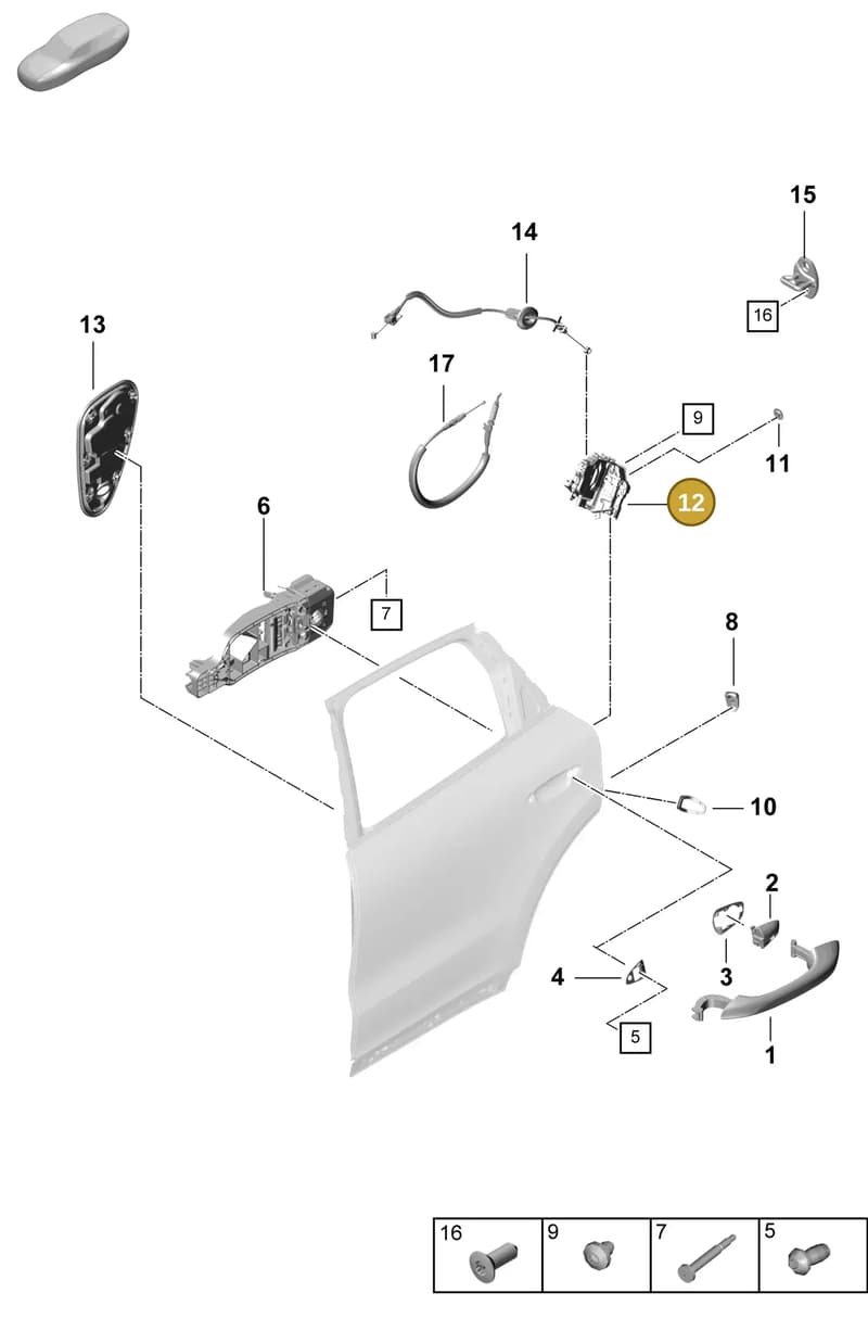 PAB839016C — Porsche Cayenne Coupe (2023-2023) diagram p60804250, position 12