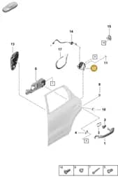 PAB839016D Porsche Door Lock