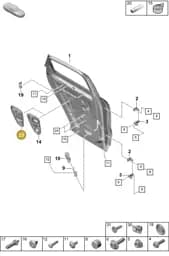 PAB839915 Porsche Cover for Door