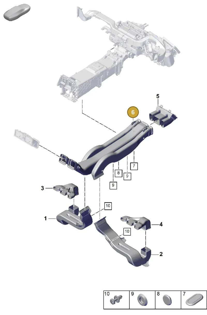 PAB85704200 — Porsche Cayenne Coupe (2023-2023) diagram p60814200, position 6