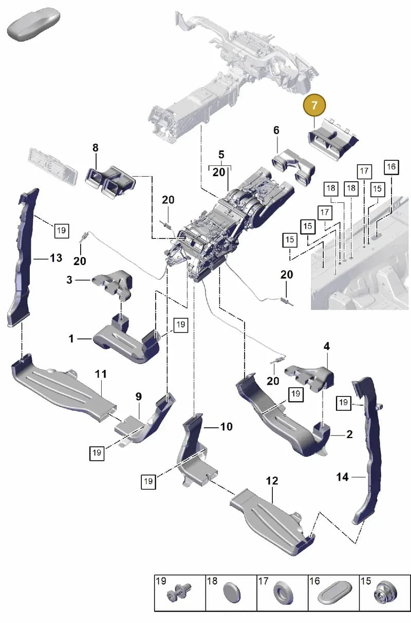 PAB85704210 — Porsche Cayenne Coupe (2023-2023) diagram p60814250, position 7