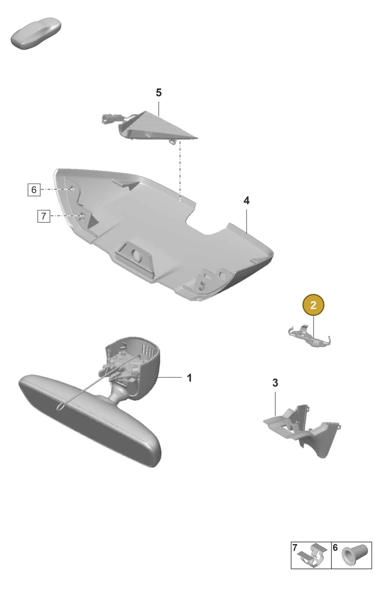 PAB857118 — Porsche Taycan Sport Turismo (2019-2024) diagram p56809600, position 2