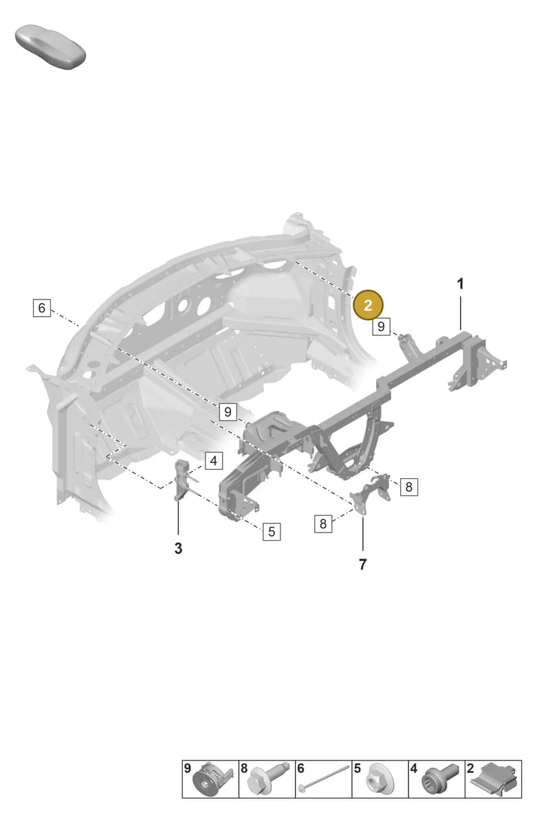 PAB85794900 — Porsche 911 (2021-2022) diagram p53809200, position 2